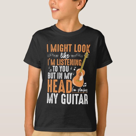 Funny Guitar Addicated Musician Guitarist Player T-shirt (Voorkant)
