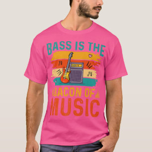 Funny Guitar Bass is de bacon van Music363 T-shirt