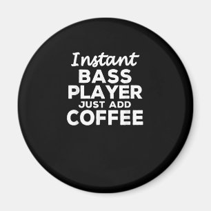 Funny Guitar Bass Spelers Gift Coffee Lovers Magneet