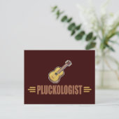Funny Guitar Briefkaart (Staand voorkant)