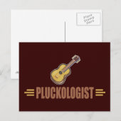Funny Guitar Briefkaart (Voorkant / Achterkant)