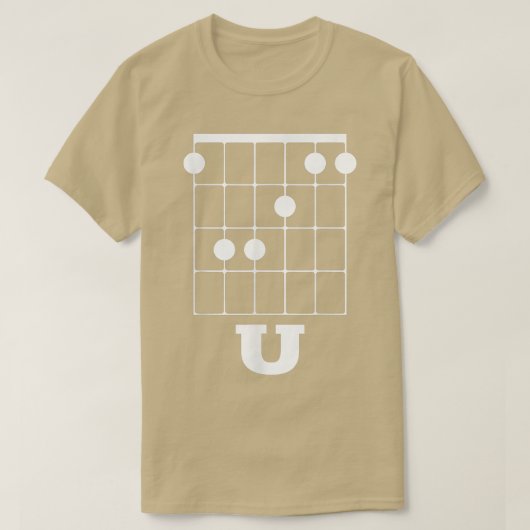 Funny Guitar F Chord U 837 T-shirt (Design voorkant)
