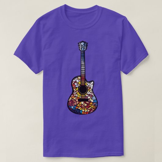 Funny Guitar Gift Retro  Muziek Gitaar 4 T-shirt (Design voorkant)