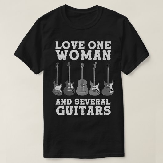 Funny Guitar Novelty Gift For Guitarists Men Fathe T-shirt (Design voorkant)