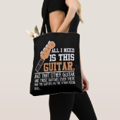 Funny Guitar Player Guitarist Ik heb alle gitaren  Tote Bag (Dichtbij)