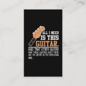 Funny Guitar Player Guitarist Ik heb alle gitaren  Visitekaartje (Voorkant)