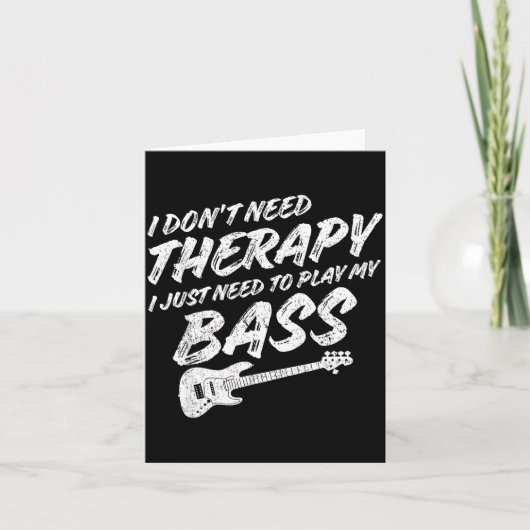 Funny Guitar Player I Just Need To Play My B Guita Kaart (Voorkant)