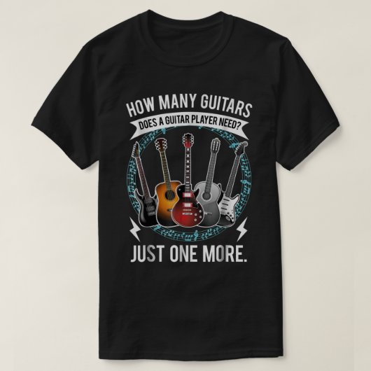 Funny Guitar Player Quote Design T-shirt (Design voorkant)