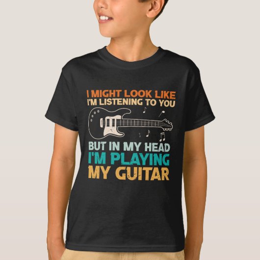 Funny Guitar Player Quote T-shirt (Voorkant)