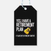Funny Guitar Player Retirement Gift Cadeaulabel (Voorkant)