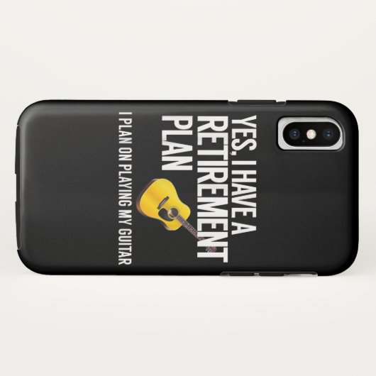 Funny Guitar Player Retirement Gift Case-Mate iPhone Case (Achterkant (horizontaal))