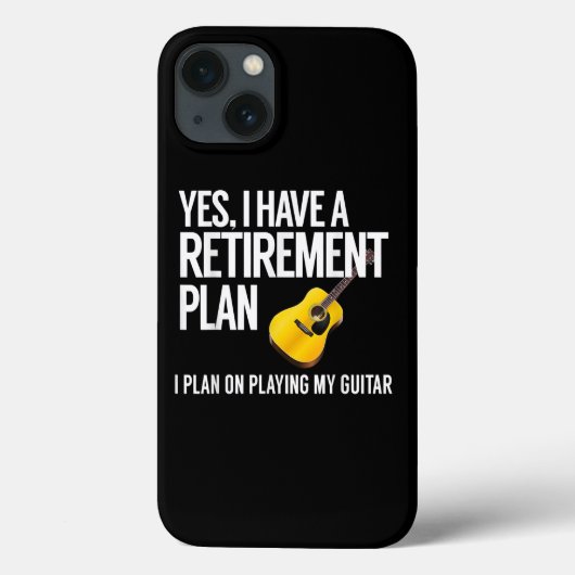 Funny Guitar Player Retirement Gift Case-Mate iPhone Case (Achterkant)