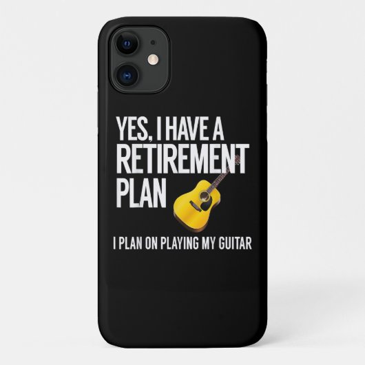 Funny Guitar Player Retirement Gift Case-Mate iPhone Case (Achterkant)