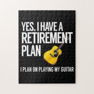 Funny Guitar Player Retirement Gift Legpuzzel