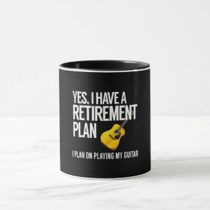 Funny Guitar Player Retirement Gift Mok