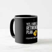 Funny Guitar Player Retirement Gift Mok (Voorkant links)