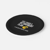 Funny Guitar Player Retirement Gift Papieren Bordje (Gekanteld)