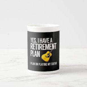 Funny Guitar Player Retirement Gift Porselein Kop