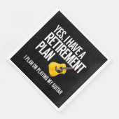 Funny Guitar Player Retirement Gift Servet (Hoek)