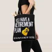 Funny Guitar Player Retirement Gift Tote Bag (Dichtbij)