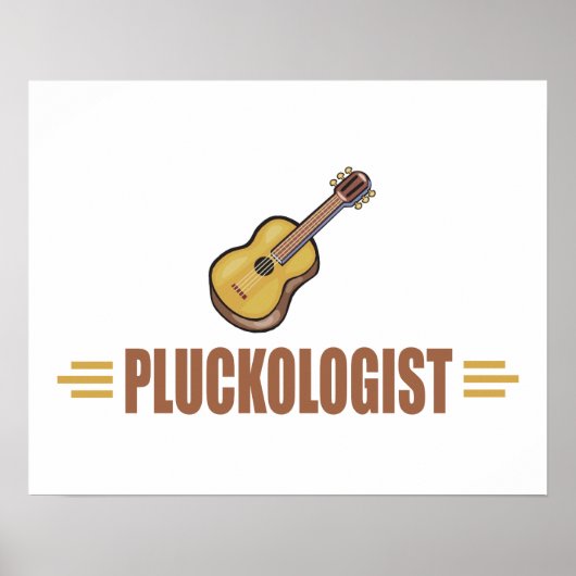 Funny Guitar Poster (Voorkant)