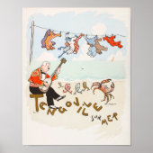 Funny  Guitar Print Dansk Crab Music (Voorkant)