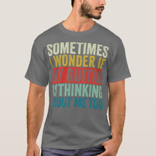 Funny Guitar Retro Guitarist Jazz Guitar Acoustic T-shirt