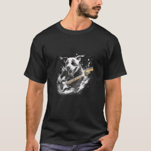 Funny Guitar Rock Pit Bull Dog Gitarist Tanktop