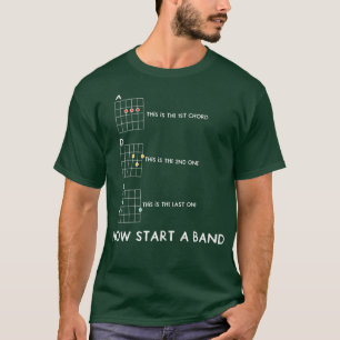 Funny Guitar start nu een band muziek T-shirt