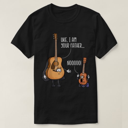 Funny Guitar Tshirt, Ukelele Shirt, zoals ik je be T-shirt (Design voorkant)