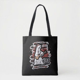 Funny Guitarist Beer Spelen Guitar Punk Rock Tote Bag