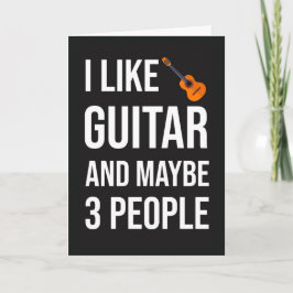 Funny Guitarist Card For Guitar Player Lover Humor Kaart