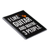 Funny Guitarist Gifts Player Music Lover Guitar Notitieboek (Rechterzijde)