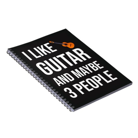Funny Guitarist Gifts Player Music Lover Guitar Notitieboek (Rechterzijde)
