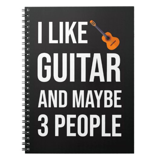 Funny Guitarist Gifts Player Music Lover Guitar Notitieboek (Voorkant)