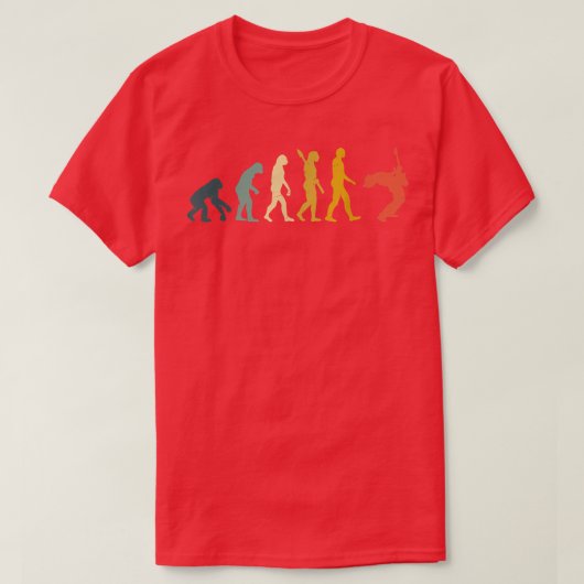 Funny Guitarist Guitar Evolution Man Vintage867 T-shirt (Design voorkant)