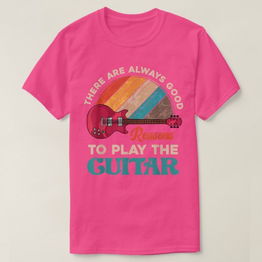 Funny Guitarist Music Guitar Player Musician Retro T-shirt (Design voorkant)