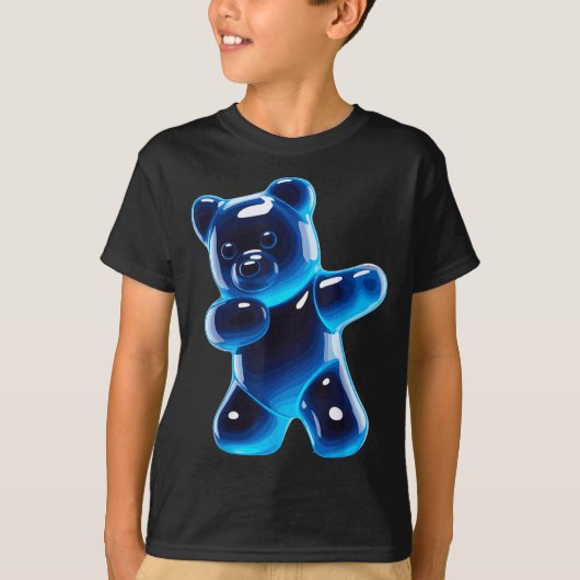 Funny Gummy Bear Art For Men Women Kids Candy Bear T-shirt (Voorkant)