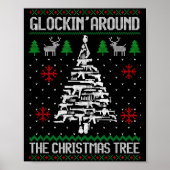 Funny Guns Ugly Christmas Sweaters For Gun Lovers  Poster (Voorkant)