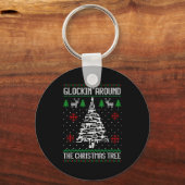 Funny Guns Ugly Christmas Sweaters For Gun Lovers  Sleutelhanger (Voorkant)