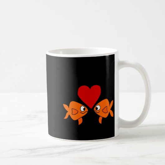 Funny Guppy Love Design  Koffiemok (Rechts)