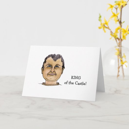 Funny Guy denkt dat hij knap is Kaart (Gele Bloem)