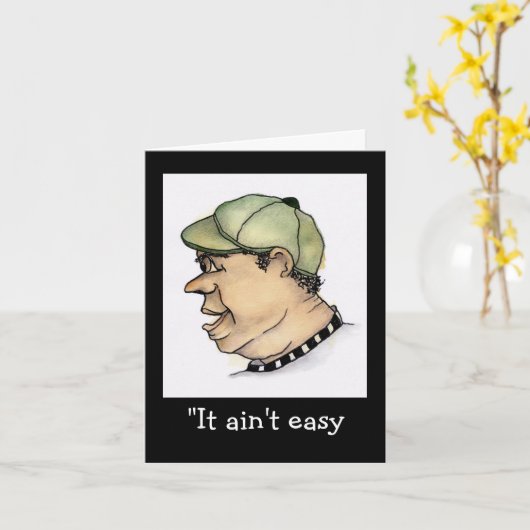 Funny Guy die koning is Kaart (Gele Bloem)