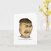 Funny Guy Embarrassing Children Kaart (Gele Bloem)