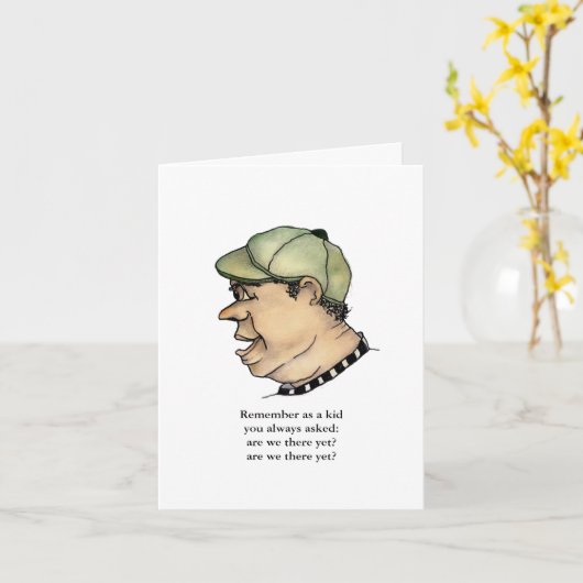 Funny Guy is daar gekomen Kaart (Gele Bloem)