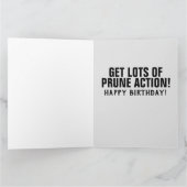 FUNNY GUY ON TOILET POOP JOKE BIRTHDAY KAART (Binnen)