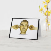 Funny Guy wil niet horen wat je gezegde bent Kaart (Gele Bloem)