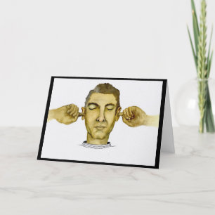 Funny Guy wil niet horen wat je gezegde bent Kaart