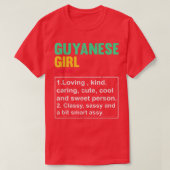 Funny Guyanese Girl Definition British Pun Guyana  T-shirt (Design voorkant)