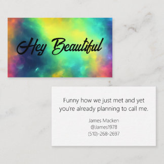 Funny Guys Call Me Date Contactkaartje